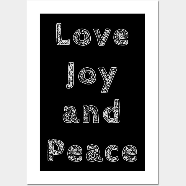 Love Joy and Peace - Onesies for Babies - Onesie Design Wall Art by Onyi